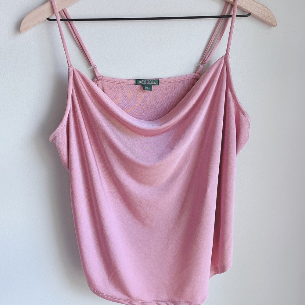 Wild Fable | lavender pink cowl neck cami top L